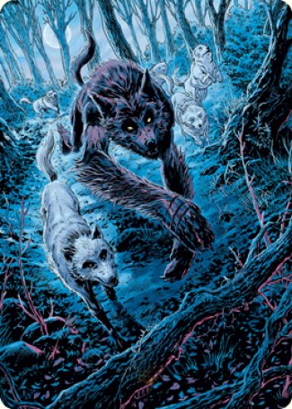 Untamed Pup Art Card [Innistrad: Midnight Hunt Art Series] - Destination Retro