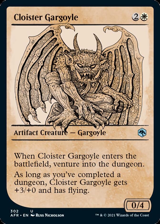 Cloister Gargoyle  (Showcase) [Dungeons & Dragons: Adventures in the Forgotten Realms] - Destination Retro