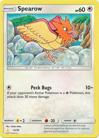 Spearow (13/30) [Sun & Moon: Trainer Kit - Lycanroc & Alolan Raichu] - Destination Retro