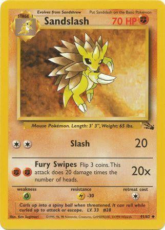 Sandslash (41/62) [Fossil Unlimited] - Destination Retro