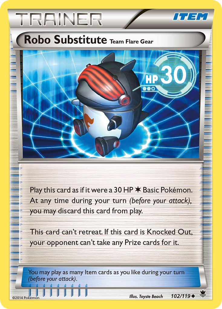 Robo Substitute Team Flare Gear (102/119) [XY: Phantom Forces] - Destination Retro
