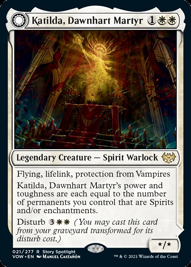 Katilda, Dawnhart Martyr // Katilda's Rising Dawn [Innistrad: Crimson Vow] - Destination Retro