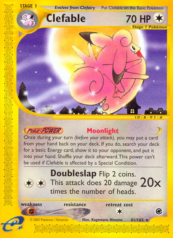 Clefable (41/165) [Expedition: Base Set] - Destination Retro