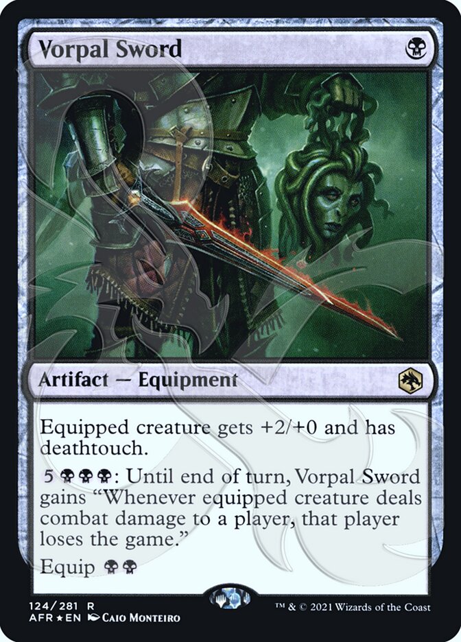 Vorpal Sword (Ampersand Promo) [Dungeons & Dragons: Adventures in the Forgotten Realms Promos] - Destination Retro