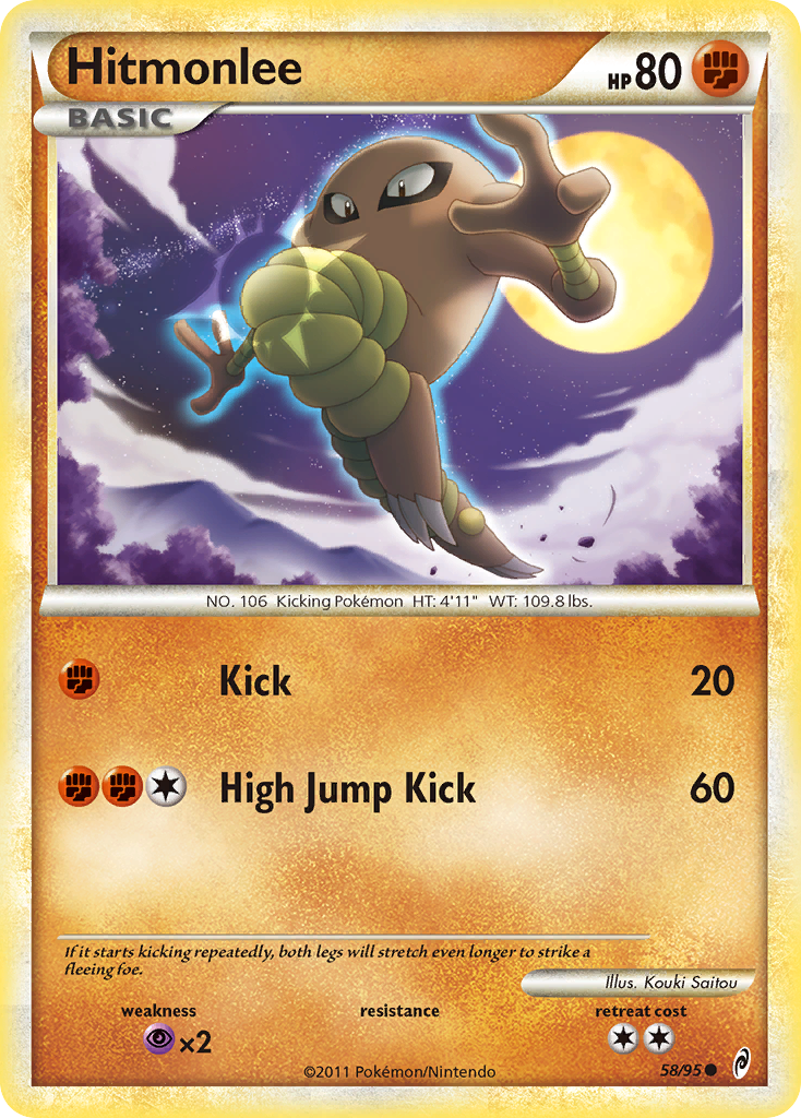 Hitmonlee (58/95) [Call of Legends] - Destination Retro