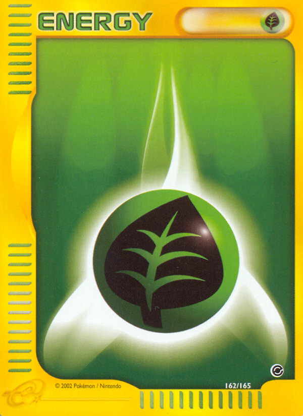 Grass Energy (162/165) [Expedition: Base Set] - Destination Retro