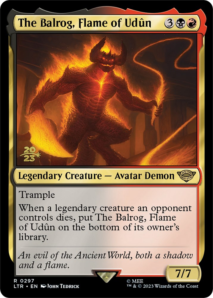 The Balrog, Flame of Udun [The Lord of the Rings: Tales of Middle-Earth Prerelease Promos] - Destination Retro