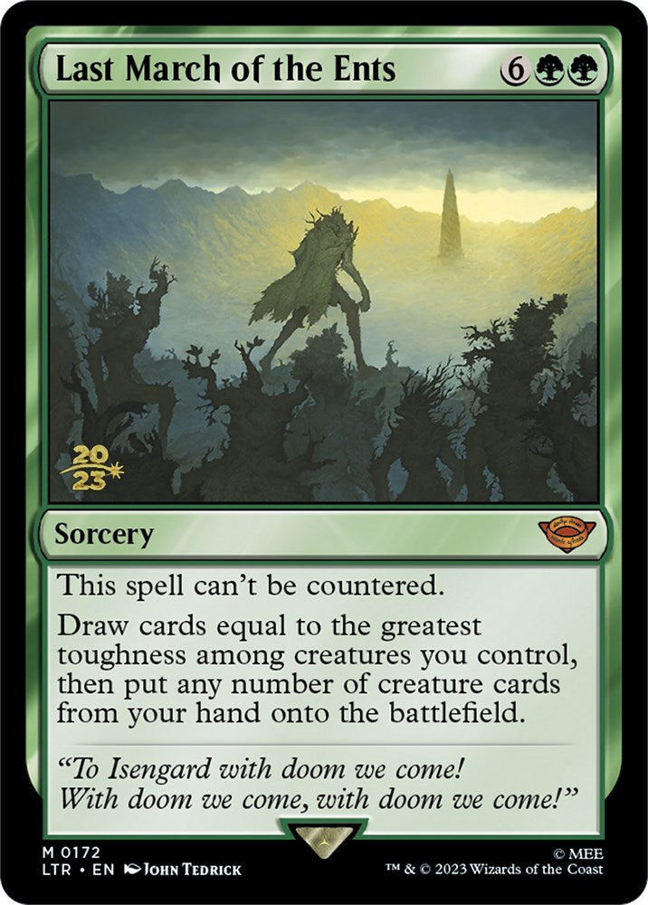Last March of the Ents [The Lord of the Rings: Tales of Middle-Earth Prerelease Promos] - Destination Retro
