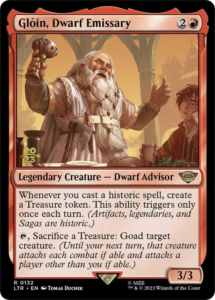Gloin, Dwarf Emissary [The Lord of the Rings: Tales of Middle-Earth Prerelease Promos] - Destination Retro