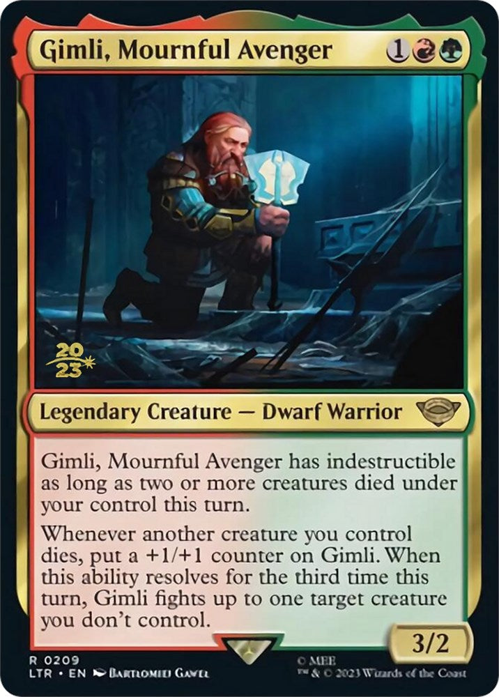 Gimli, Mournful Avenger [The Lord of the Rings: Tales of Middle-Earth Prerelease Promos] - Destination Retro