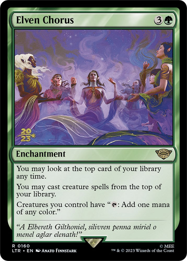 Elven Chorus [The Lord of the Rings: Tales of Middle-Earth Prerelease Promos] - Destination Retro