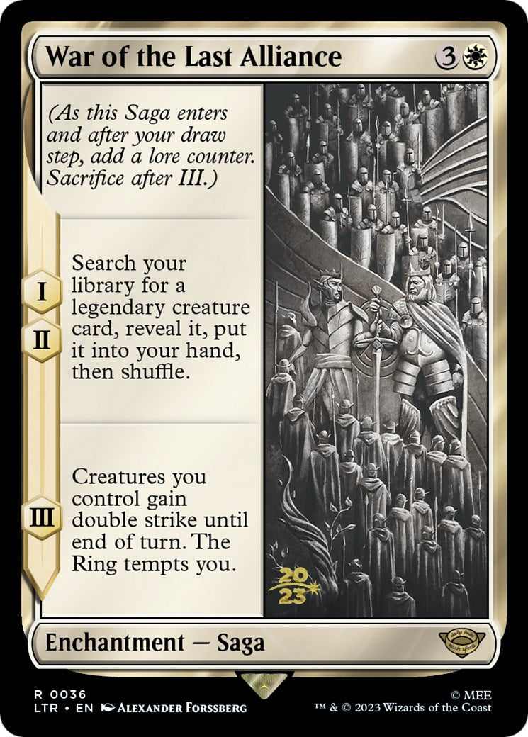 War of the Last Alliance [The Lord of the Rings: Tales of Middle-Earth Prerelease Promos] - Destination Retro