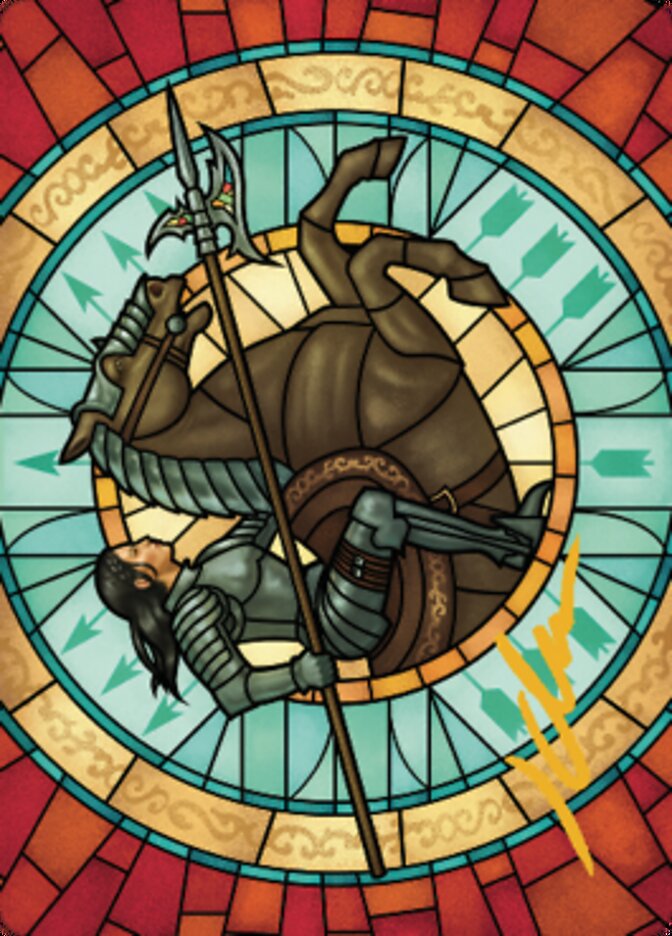 Tori D'Avenant, Fury Rider Art Card (Gold-Stamped Signature) [Dominaria United Art Series] - Destination Retro