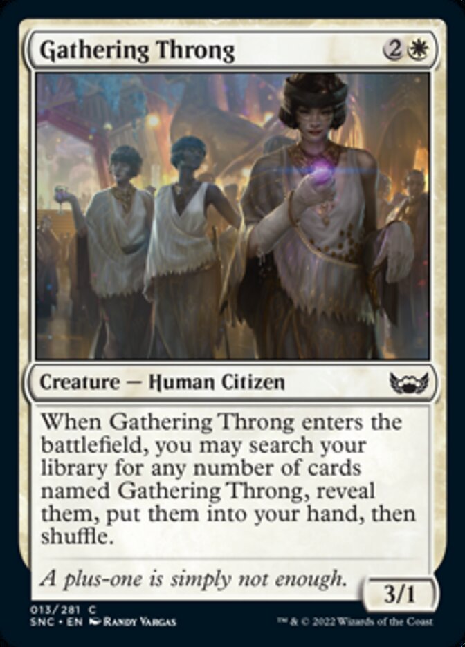 Gathering Throng [Streets of New Capenna] - Destination Retro
