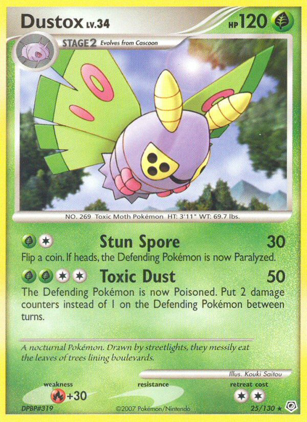 Dustox (25/130) [Diamond & Pearl: Base Set] - Destination Retro