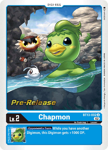 Chapmon [BT13-002] [Versus Royal Knight Booster Pre-Release Cards] - Destination Retro