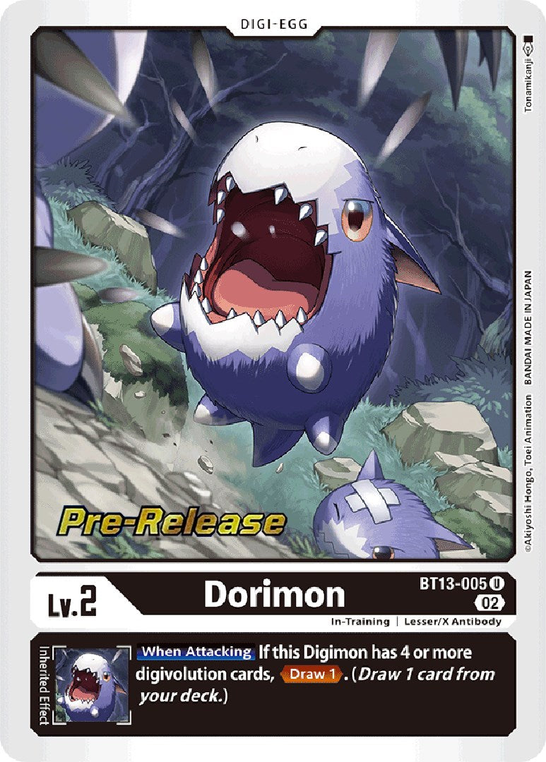 Dorimon [BT13-005] [Versus Royal Knight Booster Pre-Release Cards] - Destination Retro