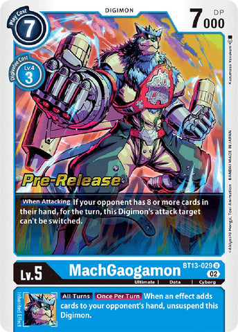 MachGaogamon [BT13-029] [Versus Royal Knight Booster Pre-Release Cards] - Destination Retro