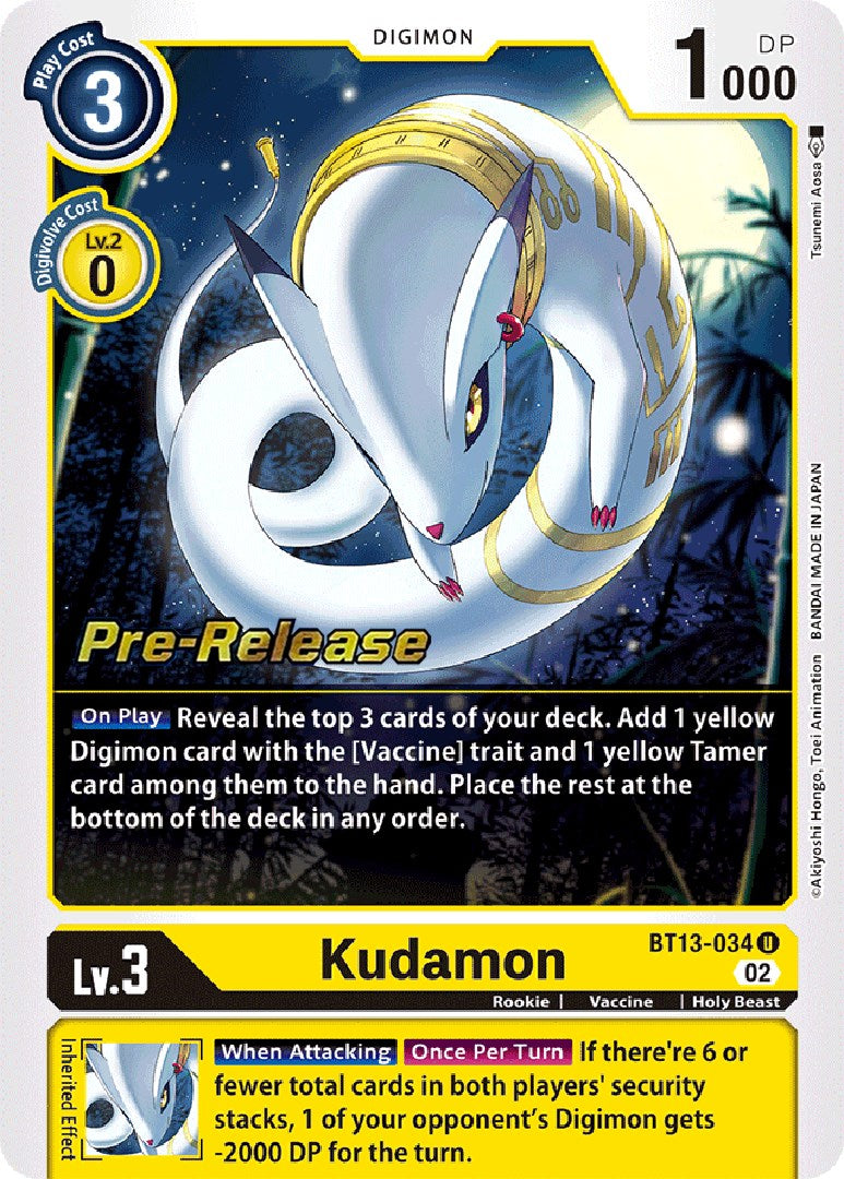 Kudamon [BT13-034] [Versus Royal Knight Booster Pre-Release Cards] - Destination Retro