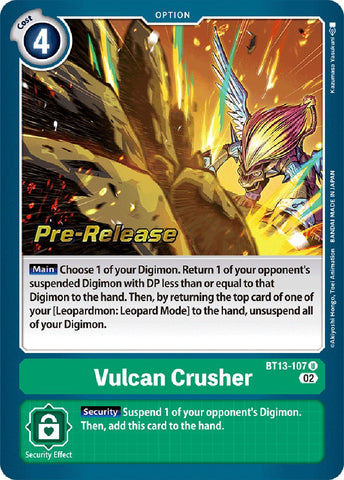 Vulcan Crusher [BT13-107] [Versus Royal Knight Booster Pre-Release Cards] - Destination Retro