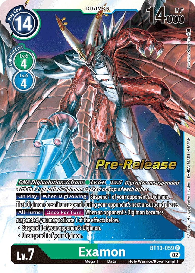 Examon [BT13-059] [Versus Royal Knight Booster Pre-Release Cards] - Destination Retro