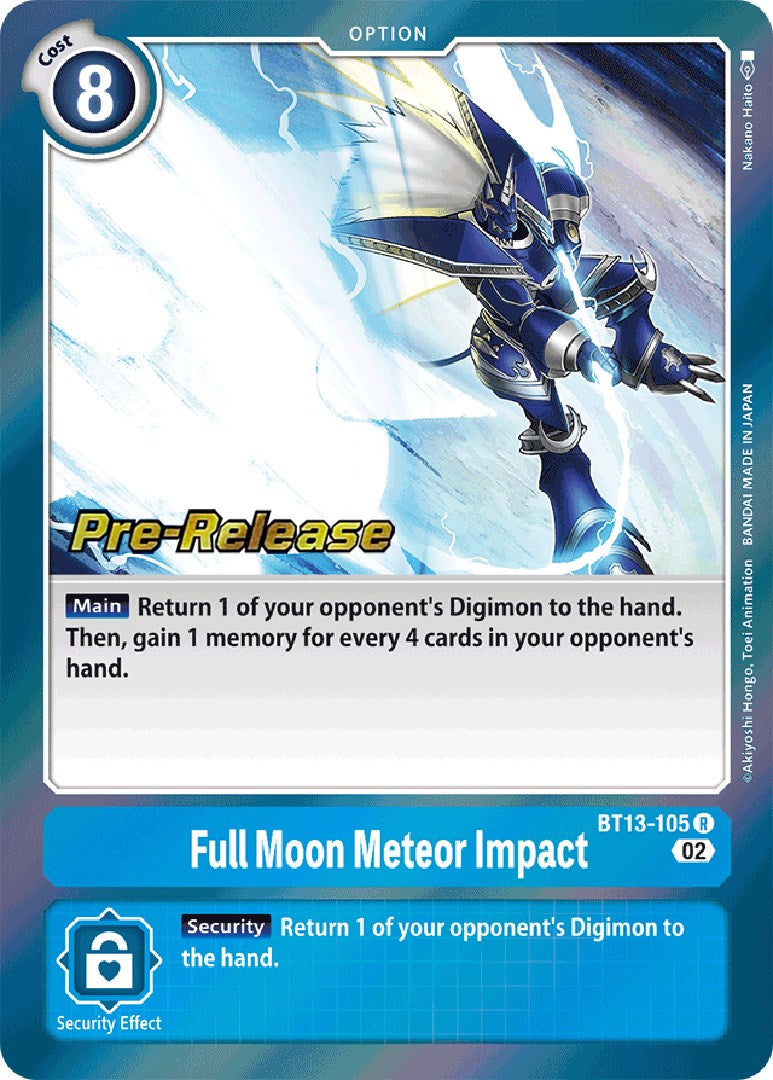 Full Moon Meteor Impact [BT13-105] [Versus Royal Knight Booster Pre-Release Cards] - Destination Retro