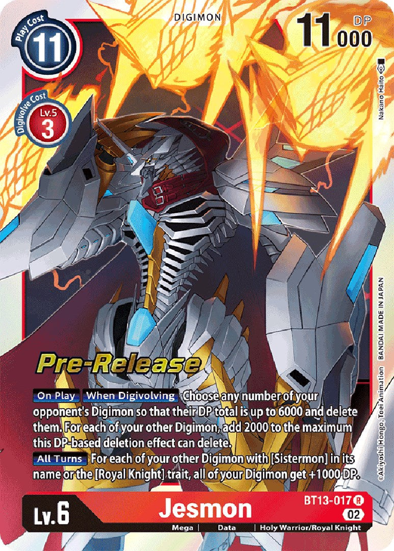 Jesmon [BT13-017] [Versus Royal Knight Booster Pre-Release Cards] - Destination Retro