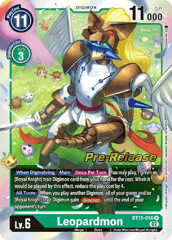 Leopardmon [BT13-056] [Versus Royal Knight Booster Pre-Release Cards] - Destination Retro