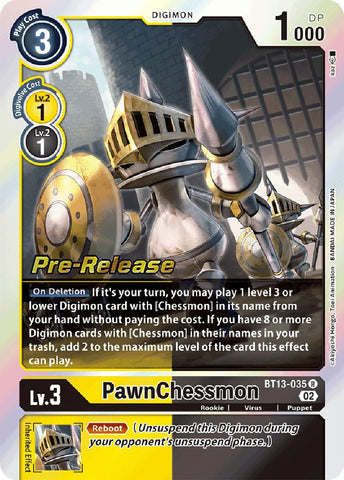 PawnChessmon [BT13-035] [Versus Royal Knight Booster Pre-Release Cards] - Destination Retro