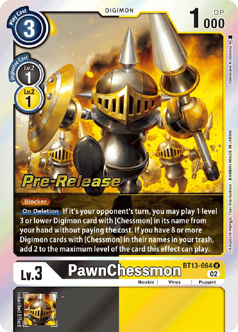 PawnChessmon [BT13-064] [Versus Royal Knight Booster Pre-Release Cards] - Destination Retro