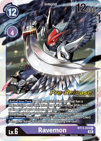 Ravemon [BT13-089] [Versus Royal Knight Booster Pre-Release Cards] - Destination Retro