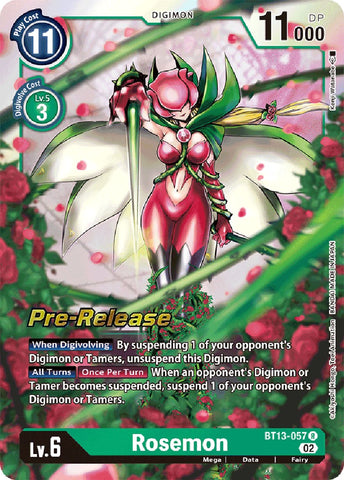 Rosemon [BT13-057] [Versus Royal Knight Booster Pre-Release Cards] - Destination Retro