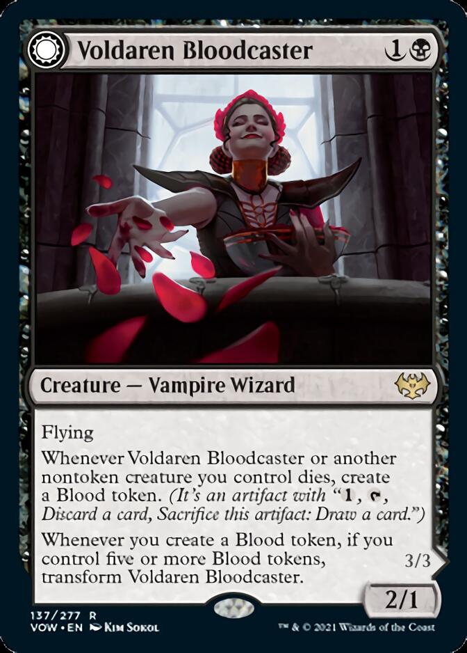 Voldaren Bloodcaster // Bloodbat Summoner [Innistrad: Crimson Vow] - Destination Retro