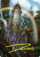 Command Tower Art Card (Gold-Stamped Signature) [Commander Masters Art Series] - Destination Retro