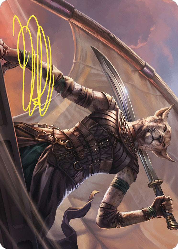 Mirri, Weatherlight Duelist Art Card (Gold-Stamped Signature) [Commander Masters Art Series] - Destination Retro