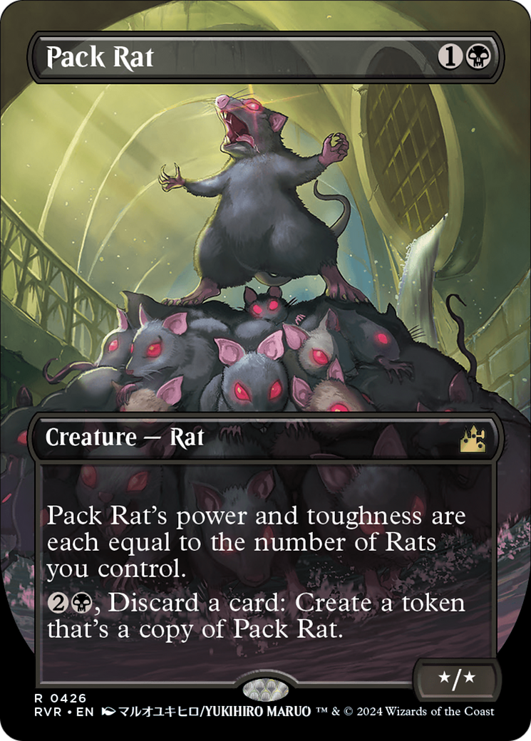 Pack Rat (Anime Borderless) [Ravnica Remastered] - Destination Retro