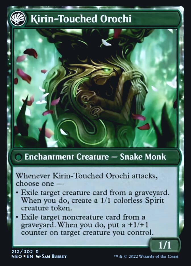 Teachings of the Kirin // Kirin-Touched Orochi [Kamigawa: Neon Dynasty Prerelease Promos] - Destination Retro