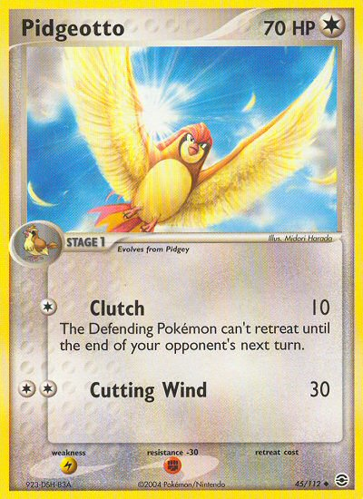 Pidgeotto (45/112) [EX: FireRed & LeafGreen] - Destination Retro
