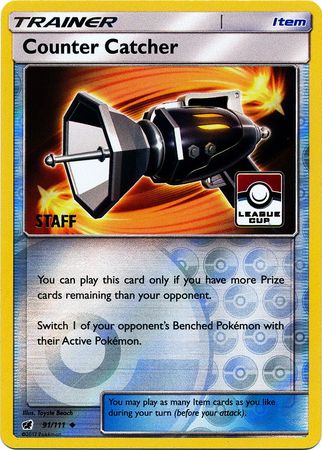 Counter Catcher (91/111) (League Promo Staff) [Sun & Moon: Crimson Invasion] - Destination Retro