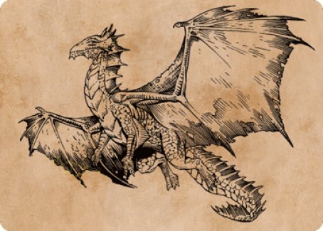 Ancient Bronze Dragon Art Card (58) [Commander Legends: Battle for Baldur's Gate Art Series] - Destination Retro