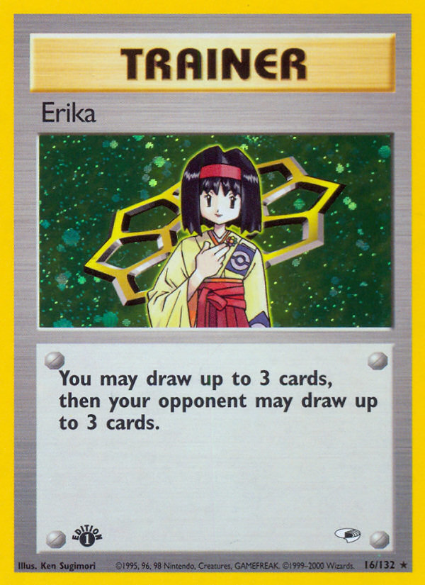 Erika (16/132) [Gym Heroes 1st Edition] - Destination Retro