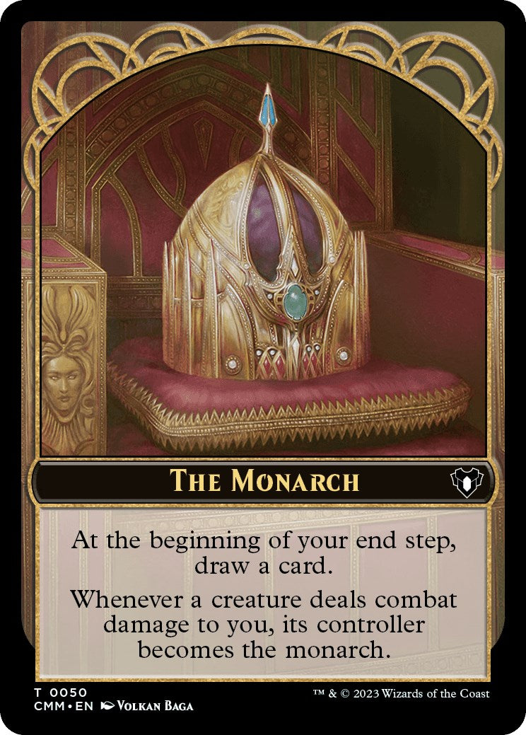 The Monarch // Elf Druid Double-Sided Token [Commander Masters Tokens] - Destination Retro