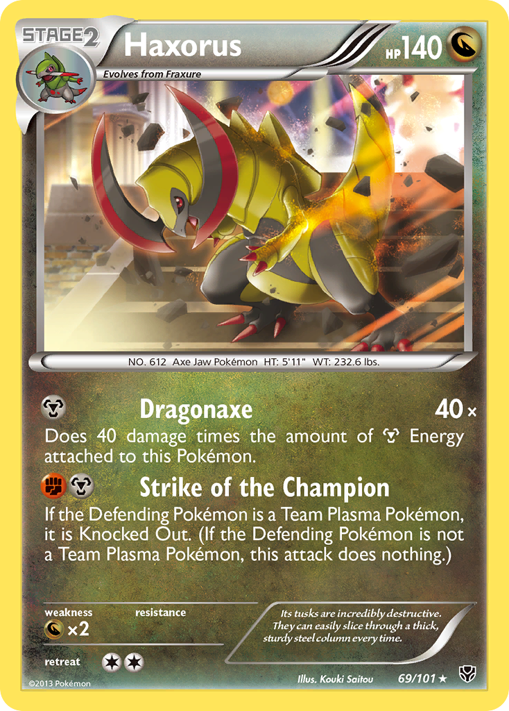 Haxorus (69/101) [Black & White: Plasma Blast] - Destination Retro