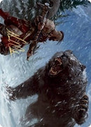 Blizzard Brawl Art Card (Gold-Stamped Signature) [Kaldheim: Art Series] - Destination Retro