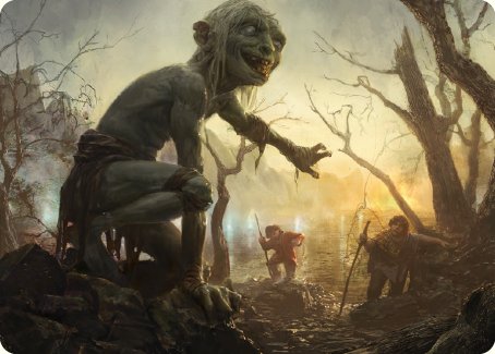 Smeagol, Helpful Guide Art Card [The Lord of the Rings: Tales of Middle-earth Art Series] - Destination Retro
