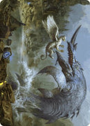 Horned Loch-Whale Art Card [Wilds of Eldraine Art Series] - Destination Retro