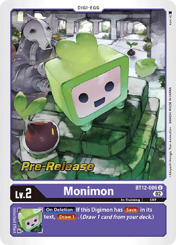 Monimon [BT12-006] [Across Time Pre-Release Cards] - Destination Retro