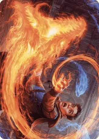 Frantic Firebolt Art Card [Wilds of Eldraine Art Series] - Destination Retro
