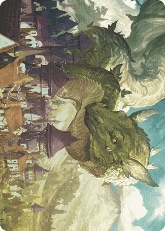 Beanstalk Wurm Art Card [Wilds of Eldraine Art Series] - Destination Retro