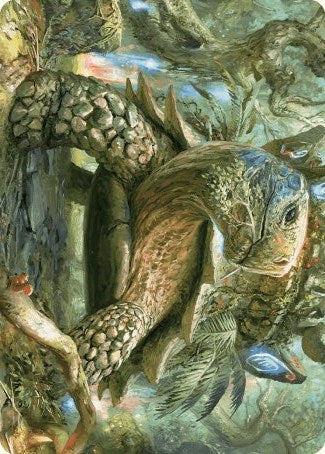 Blossoming Tortoise Art Card [Wilds of Eldraine Art Series] - Destination Retro